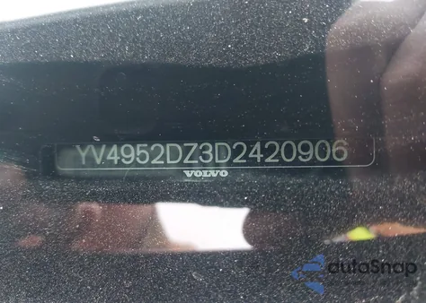 2013 Volvo Xc60 3.2 Premier Plus z USA, uszkodzony, nr VIN YV4952DZ3D2420906